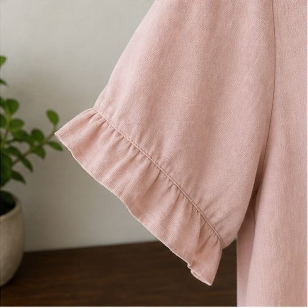 Blush Ruffle Blouse - Picture 5 of 6